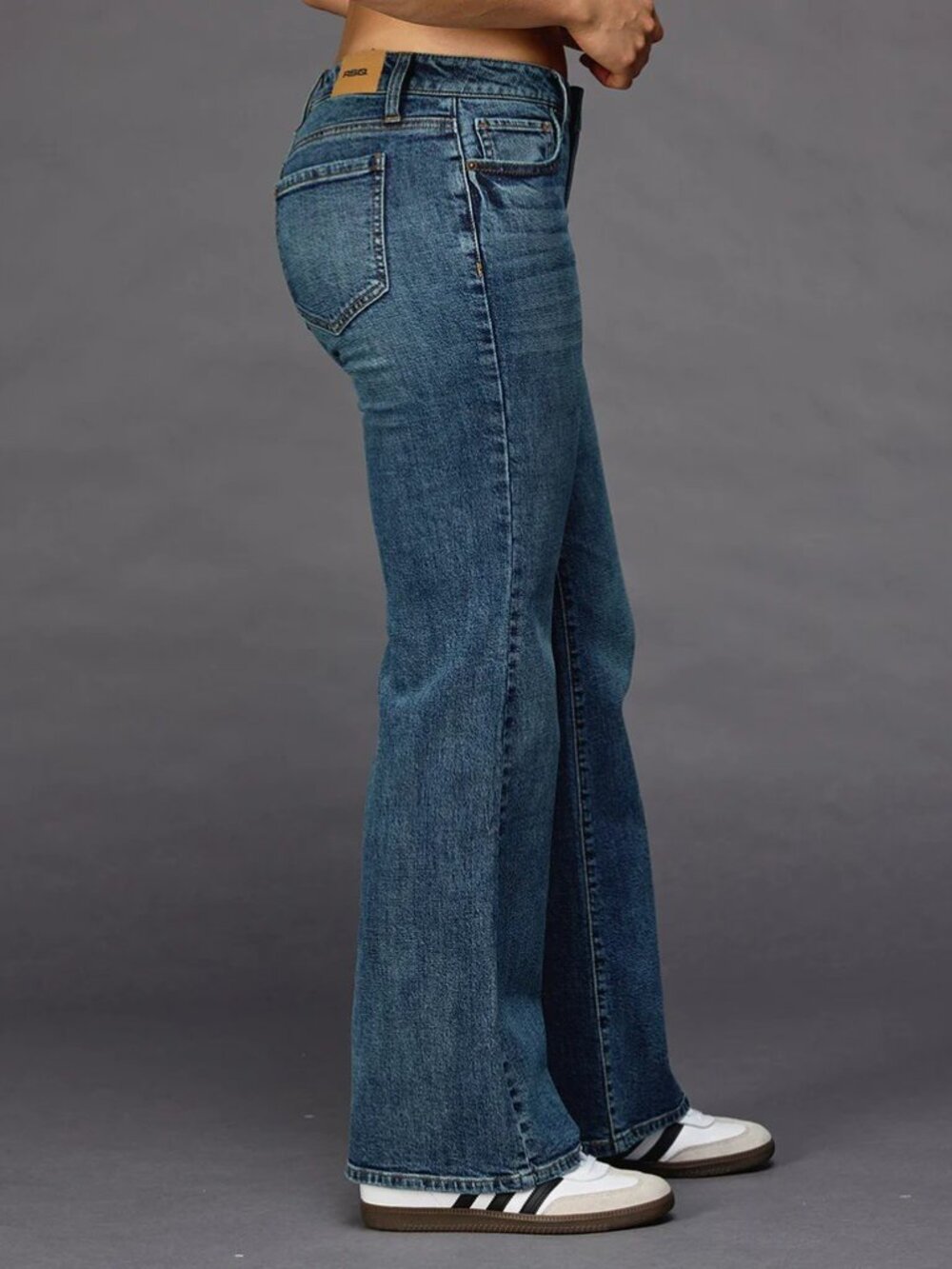 RSQ Low Rise Flare Jeans Size 25 Medium Wash